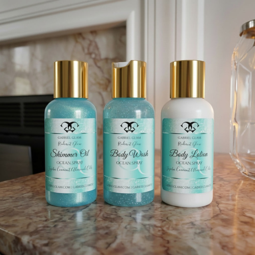 Ocean Spray 2.5 oz Glam N Glow Travel Pack 