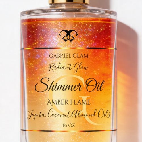 Amber Flame Gold Shimmer Oil 16 oz